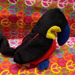 Ty Beanie Babies Kiwi The Toucan Bird Retired